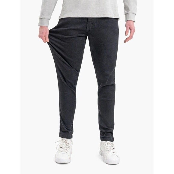 Mugsy Squid Inks Tapered Jeans Mens Size 32 x 28 Black Denim Stretch FLX3NTSQ - Picture 2 of 10